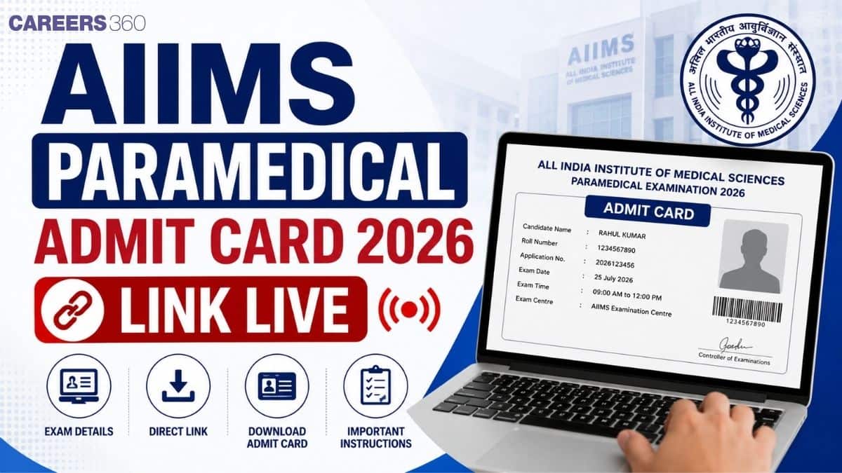 AIIMS Paramedical Admit Card 2026 Link Live: Hall Ticket Download Link at aiimsexams.ac.in
